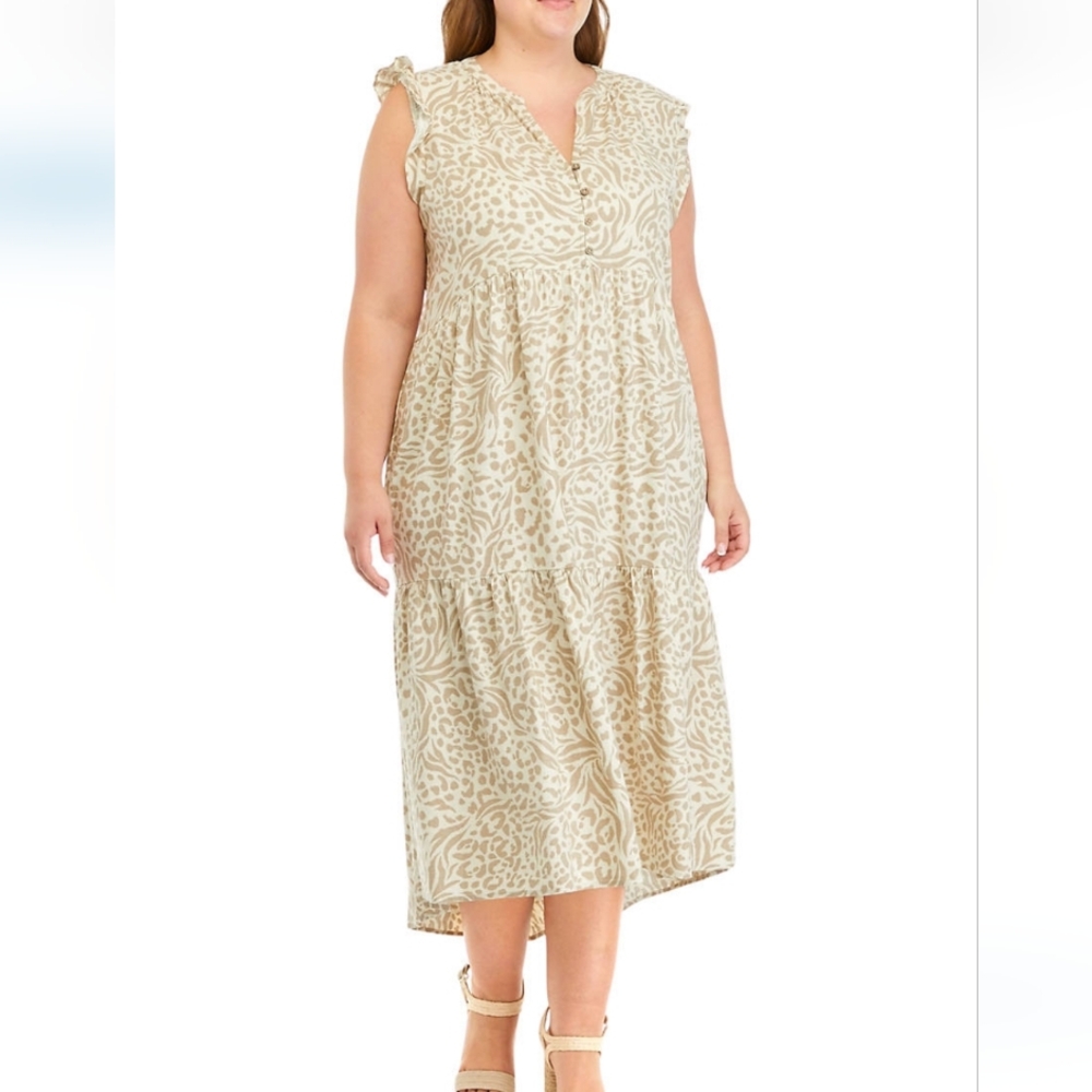 Cupio Tiered Maxi Dress, 2x